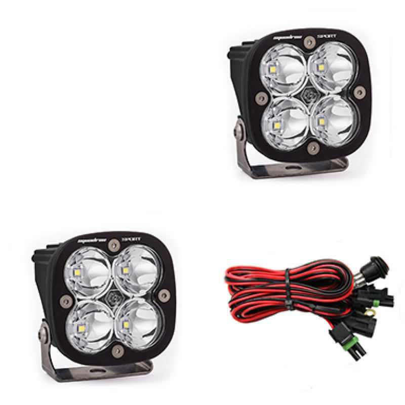 Baja Designs Squadron Sport Spot LED Light Pods - Clear-tuningsupply.com