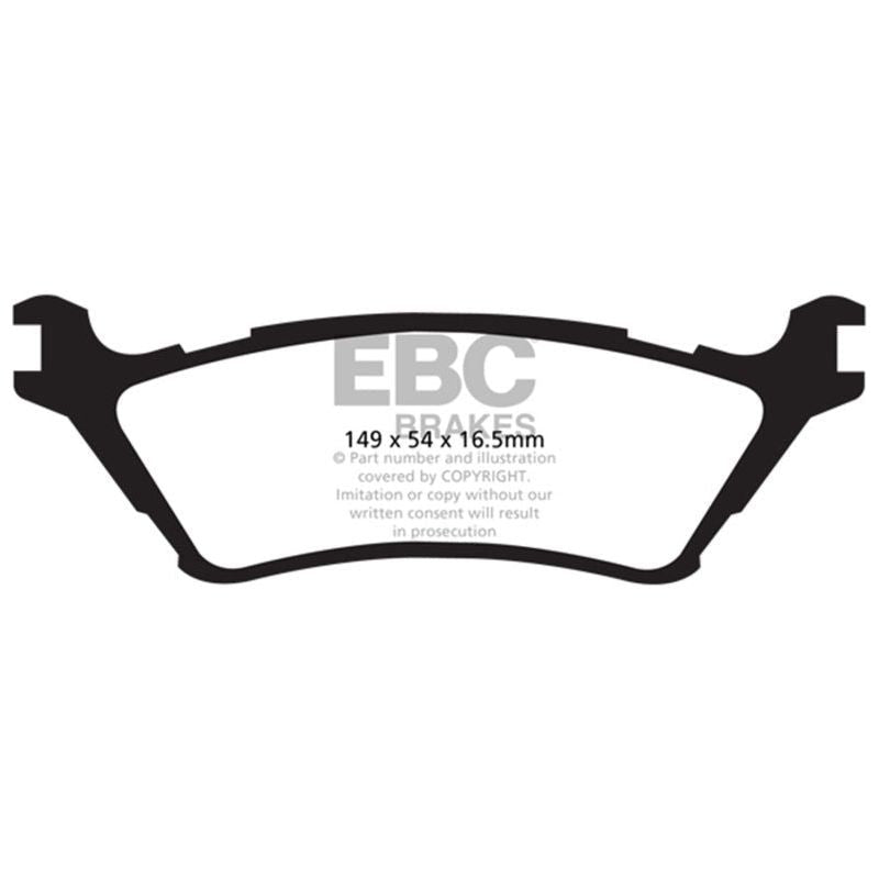 EBC 15+ Ford F150 2.7 Twin Turbo (2WD) Greenstuff Rear Brake Pads-tuningsupply.com