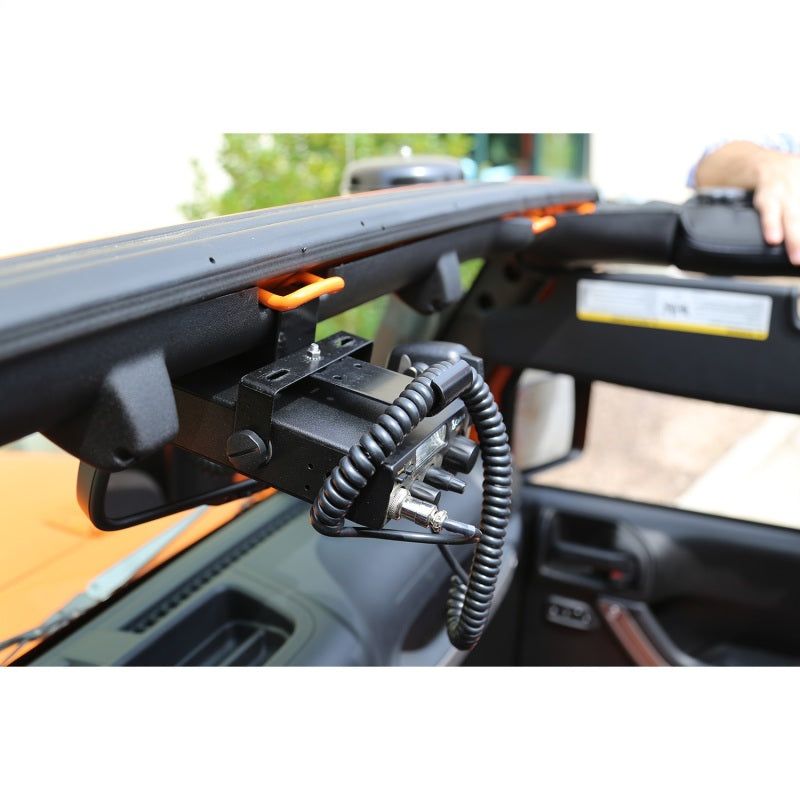 Rugged Ridge CB Radio Mount 07-18 Jeep Wrangler JK-Brackets-Rugged Ridge-RUG11503.95-SMINKpower Performance Parts