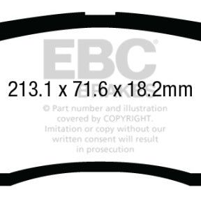 

EBC DP63015 - EBCDP63015 - EBC 13+ Ford F250 (inc Super Duty) 6.2 (2WD) Greenstuff Front Brake Pads - Shipped in Europe - Tuningsupply.com
