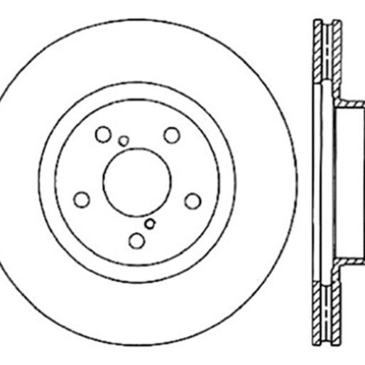 StopTech Slotted & Drilled Sport Brake Rotor-Brake Rotors - Slot & Drilled-Stoptech-STO127.47021R-SMINKpower Performance Parts