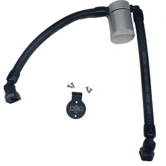 J&L 05-10 Ford F-150 5.4L Driver Side Oil Separator 3.0 - Clear Anodized-tuningsupply.com