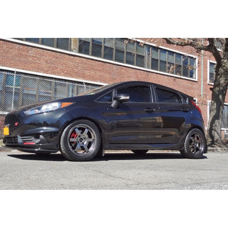 Rally Armor 13-19 USDM Ford Fiesta ST Black UR Mud Flap w/ Red Logo-Mud Flaps-Rally Armor-RALMF29-UR-BLK/RD-SMINKpower Performance Parts