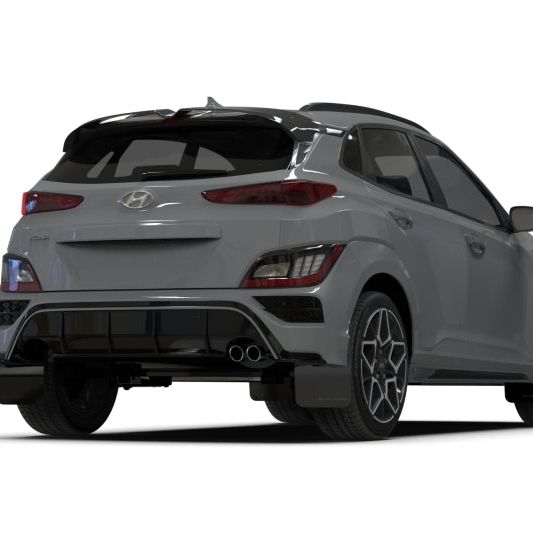 Rally Armor 2022 Hyundai Kona N Line Black UR Mud Flap w/ Red Logo - SMINKpower Performance Parts RALMF93-UR-BLK-RD Rally Armor