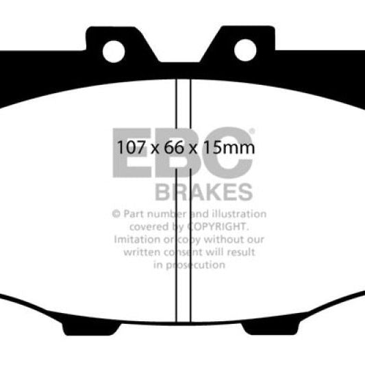 EBC 84-88 Toyota 4 Runner 2.4 Yellowstuff Front Brake Pads-tuningsupply.com