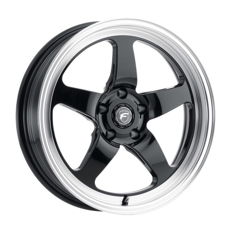 Forgestar D5 Drag 17x5.0 / 5x139.7 BP / ET-19 / 2.25in BS Gloss Black Wheel-tuningsupply.com