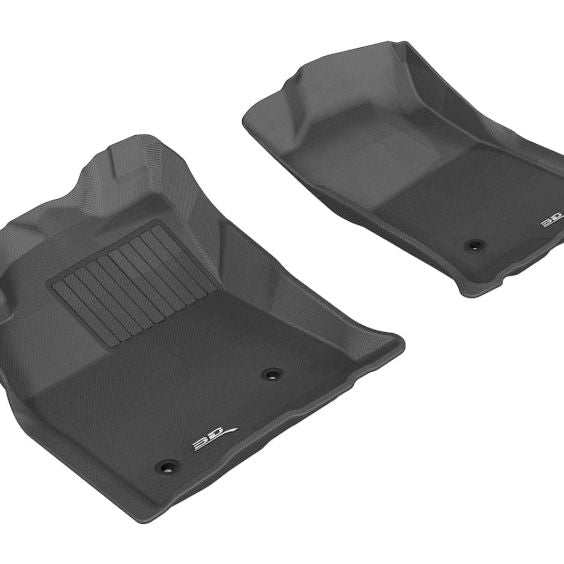 3D MAXpider 2005-2011 Toyota Tacoma Reg/ACS/DBL Cab Kagu 1st Row Floormat - Black-tuningsupply.com