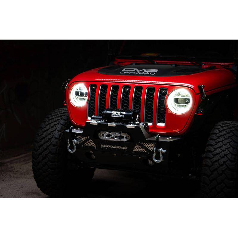 DV8 Offroad 2018+ Jeep Wrangler JL/Gladiator LED Projector Headlights-tuningsupply.com