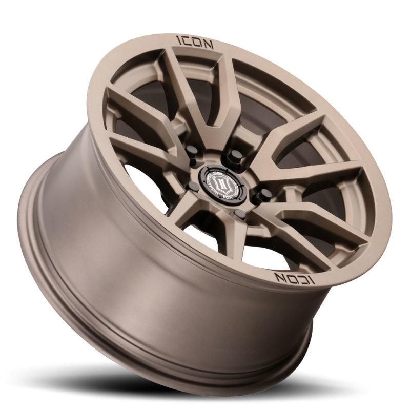 ICON Vector 5 17x8.5 5x150 25mm Offset 5.75in BS 110.1mm Bore Bronze Wheel-tuningsupply.com