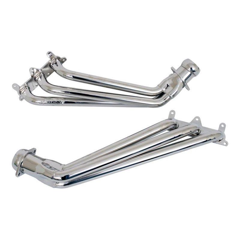 BBK 10-11 Camaro V6 Long Tube Exhaust Headers With Converters - 1-5/8 Chrome-tuningsupply.com