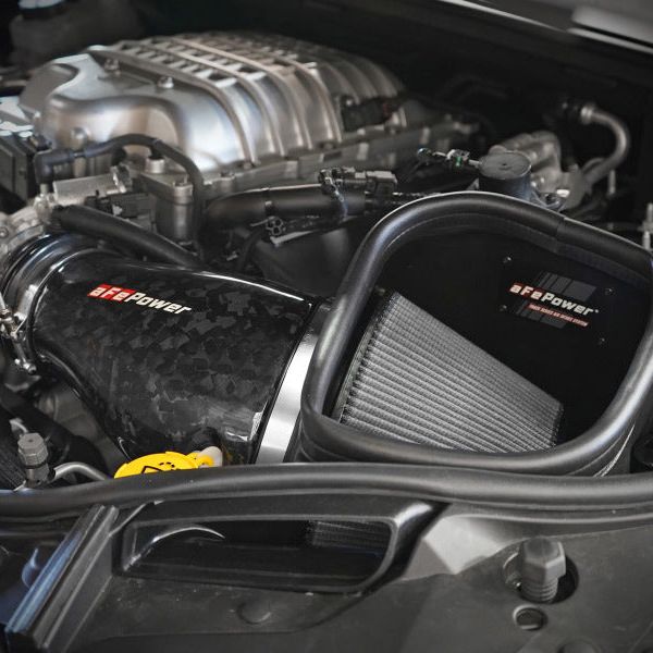 aFe 2021 Dodge Durango SRT Hellcat Track Series Carbon Fiber Cold Air Intake System w/ Pro DRY S-tuningsupply.com