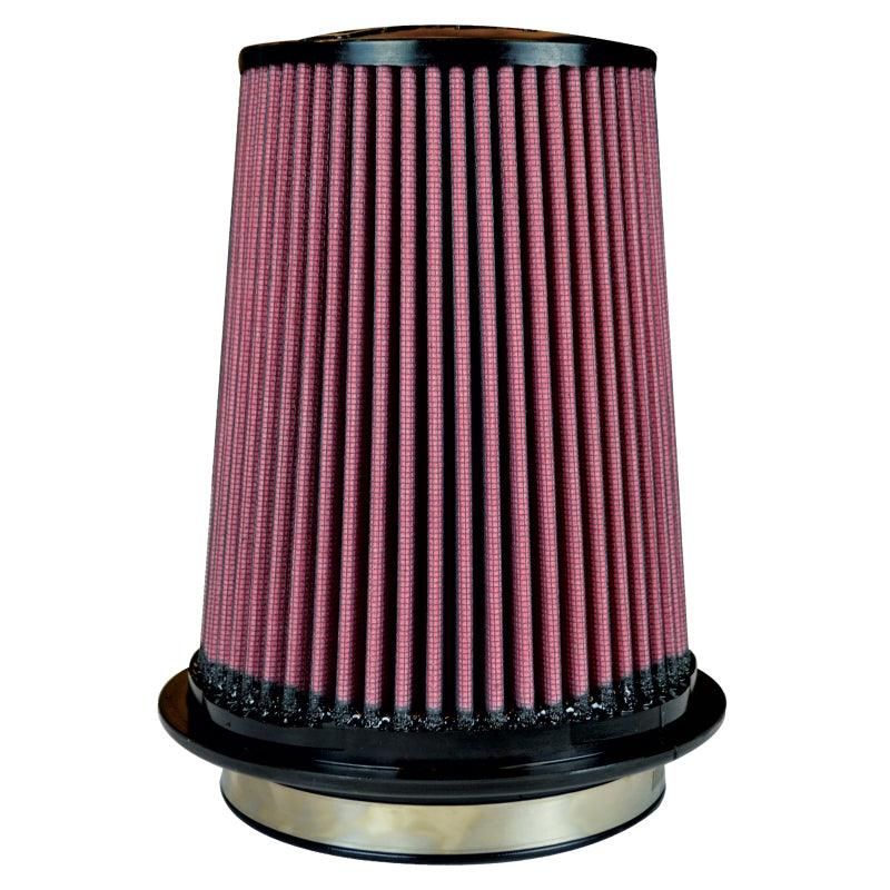 Injen Oiled Air Filter 5.0in Flange ID / 7.0in Twist Lock Base / 7.9in Media Height / 5.0in Top-tuningsupply.com