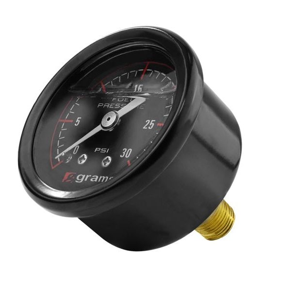 Grams Performance 0-30 PSI Fuel Pressure Gauge-tuningsupply.com