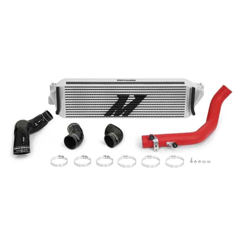 Mishimoto 2017+ Honda Civic Type R Intercooler Kit - Silver Intercooler Red Piping-Intercooler Kits-Mishimoto-MISMMINT-CTR-17KSLWRD-SMINKpower Performance Parts