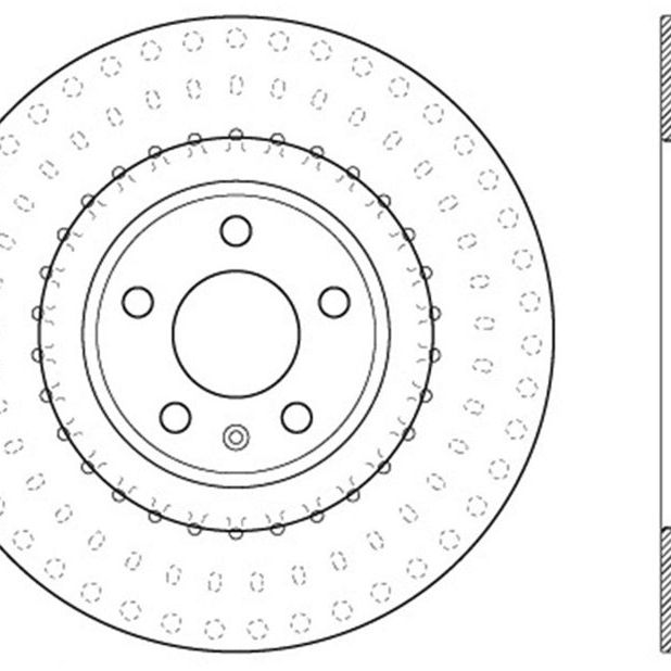 StopTech Power Slot 12 Audi A6 Quattro/11-12 A7 Quattro / 7/11-13 S4 Front Left Slotted Rotor-Brake Rotors - Slotted-Stoptech-STO126.33138SL-SMINKpower Performance Parts