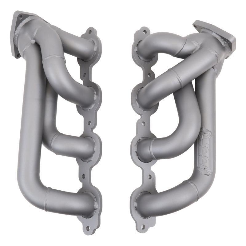 BBK 14-18 GM Truck 5.3/6.2 1 3/4in Shorty Tuned Length Headers - Titanium Ceramic-tuningsupply.com