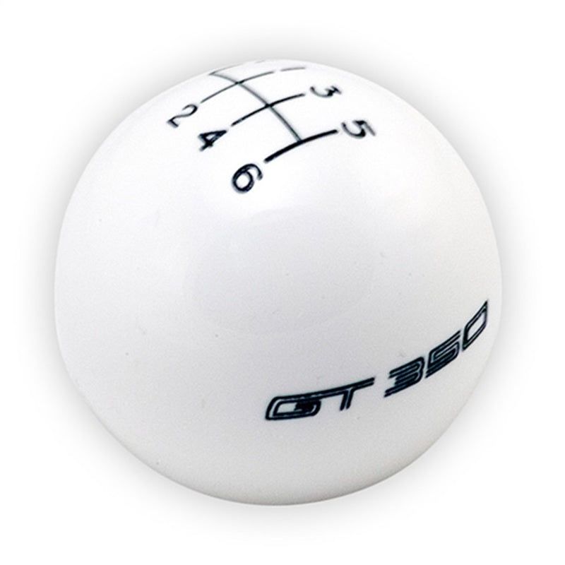 Ford Racing 15-19 Mustang GT350 White 6-Speed Shift Knob-tuningsupply.com