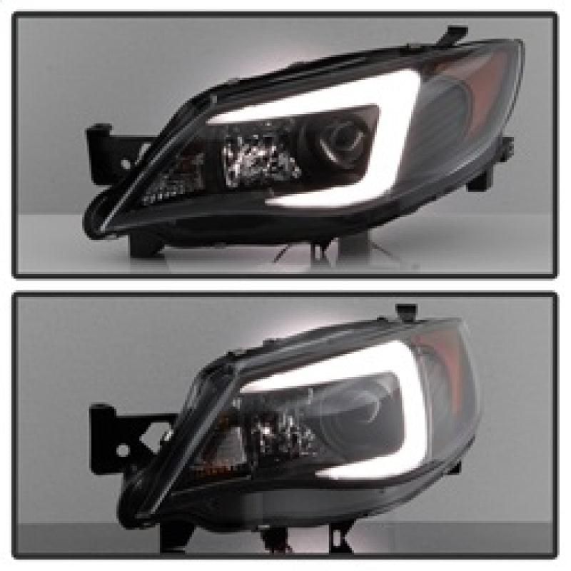 Spyder Subaru WRX 08-09 Projector Headlights - Halogen Model Only - Black PRO-YD-SWRX08-LBDRL-BK - SMINKpower Performance Parts SPY5083944 SPYDER