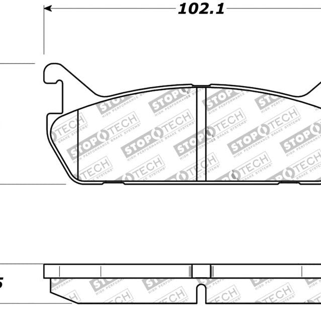 StopTech Street Touring 90-93 Mazda Miata Rear Brake Pads D525-Brake Pads - OE-Stoptech-STO308.04580-SMINKpower Performance Parts