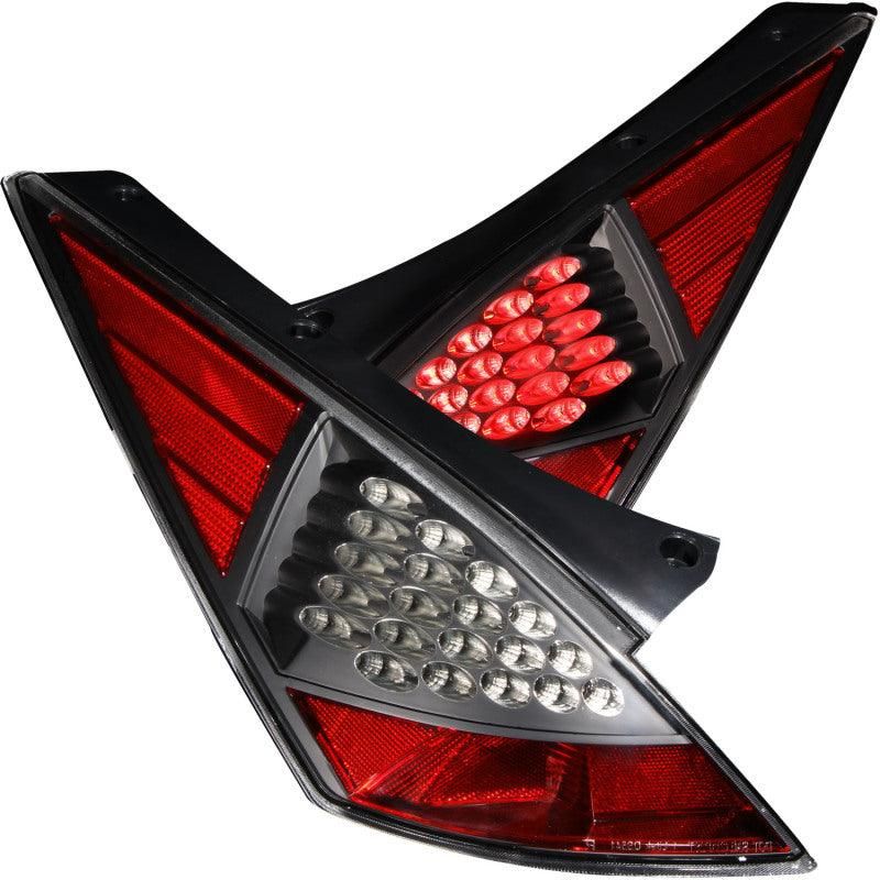 ANZO 2003-2005 Nissan 350Z LED Taillights Black-tuningsupply.com