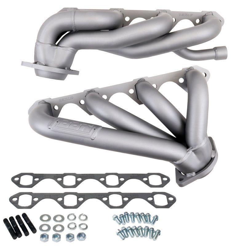 BBK 87-95 Ford F150 Truck 5.8 351 Shorty Unequal Length Exhaust Headers - 1-5/8 Titanium Ceramic-tuningsupply.com