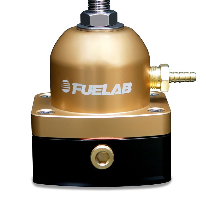 Fuelab 515 EFI Adjustable FPR 25-90 PSI (2) -6AN In (1) -6AN Return - Gold-tuningsupply.com