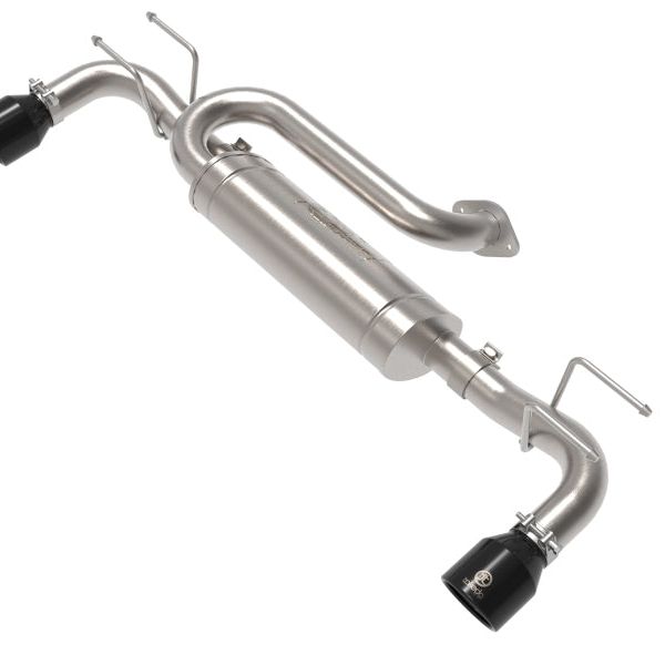 aFe 19-22 Mazda 3 L4 2.5L Takeda 3in to 2-1/2in 304 Stainless Steel Axle-Back Exhaust w/ Black Tip-tuningsupply.com