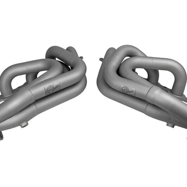 aFe Twisted 304SS Header 2020 Chevy Corvette (C8) 6.2L V8 - Titanium Ceramic Coated-tuningsupply.com