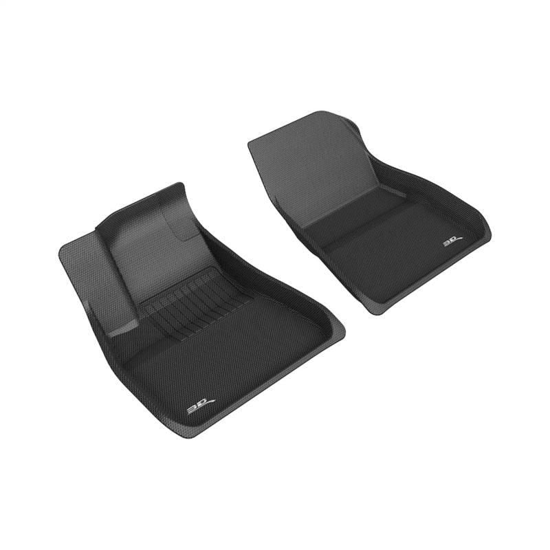 3D MAXpider 2018-2019 Tesla Model 3 Kagu 1st Row Floormat - Black-tuningsupply.com