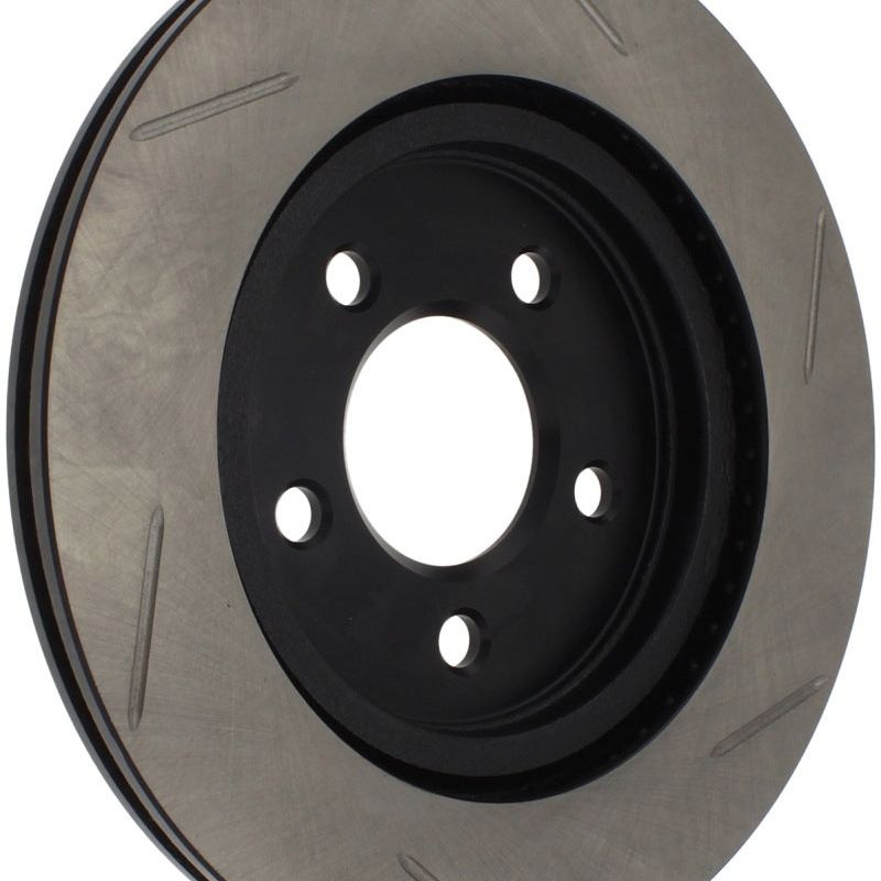 StopTech Power Slot 05-10 Mustang V6/4.0L / GT V8-4.6L Rear Right Slotted Rotor-Brake Rotors - Slotted-Stoptech-STO126.61087SR-SMINKpower Performance Parts