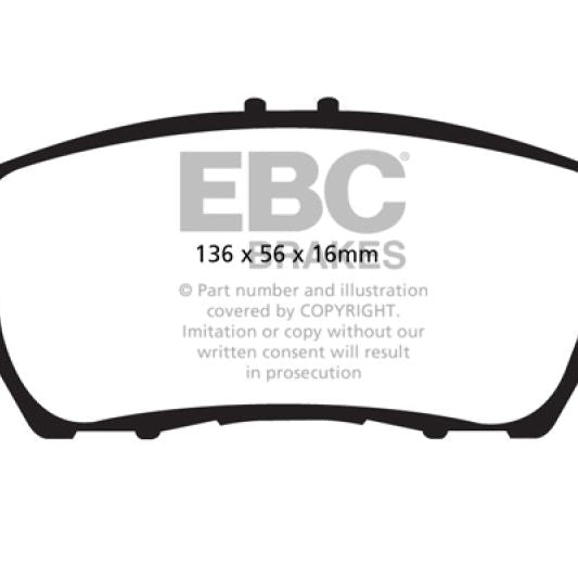 EBC 10+ Honda CR-Z 1.5 Hybrid Greenstuff Front Brake Pads-tuningsupply.com