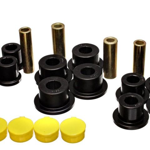 Energy Suspension 02-05 Dodge Ram 1500 2WD Black Rear Leaf Spring Bushing Set-tuningsupply.com