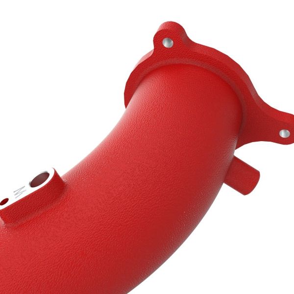 aFe BladeRunner Red 2-3/4in Aluminum Charge Pipe 2021 Toyota Supra GR (A90) I4-2.0L (t) B48-tuningsupply.com