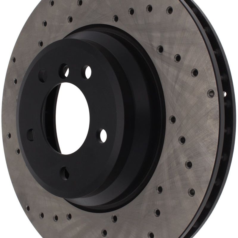 StopTech 07-10 BMW 335i Cross Drilled Right Front Rotor-Brake Rotors - Drilled-Stoptech-STO128.34093R-SMINKpower Performance Parts