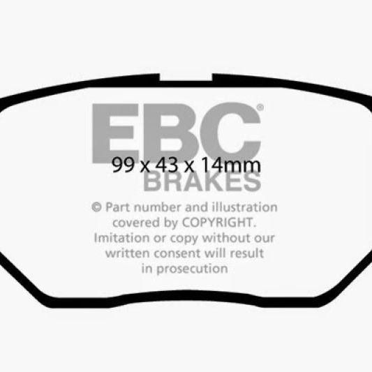 EBC 11+ Lexus CT200h 1.8 Hybrid Greenstuff Rear Brake Pads-tuningsupply.com