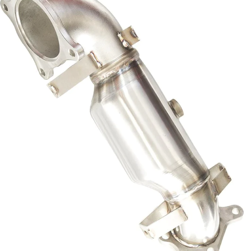 Invidia 17+ Honda Civic Type-R FK8 76mm Downpipe w/ High Flow Cat - SMINKpower Performance Parts INVHS17CTRDPC Invidia