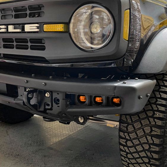 Oracle High 21-22 Ford Bronco Triple LED Fog Light kit for Steel Bumper SEE WARRANTY-tuningsupply.com