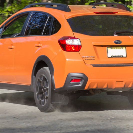 Rally Armor 13-17 Subaru Crosstrek XV Black UR Mud Flap w/Grey Logo-tuningsupply.com