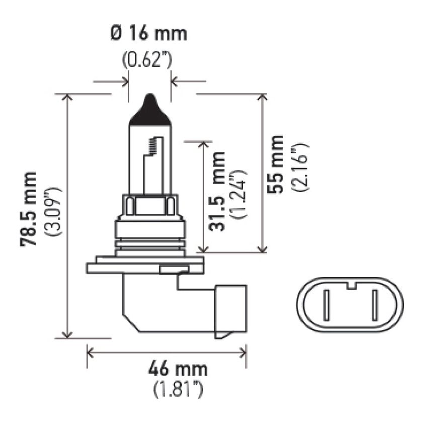 Hella 9006 12V 55W Xen White Bulb (Pair)-tuningsupply.com