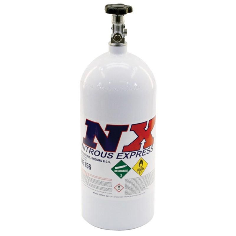 Nitrous Express 10lb Bottle w/Mainline Valve (6.89 Dia x 20.19 Tall)-tuningsupply.com