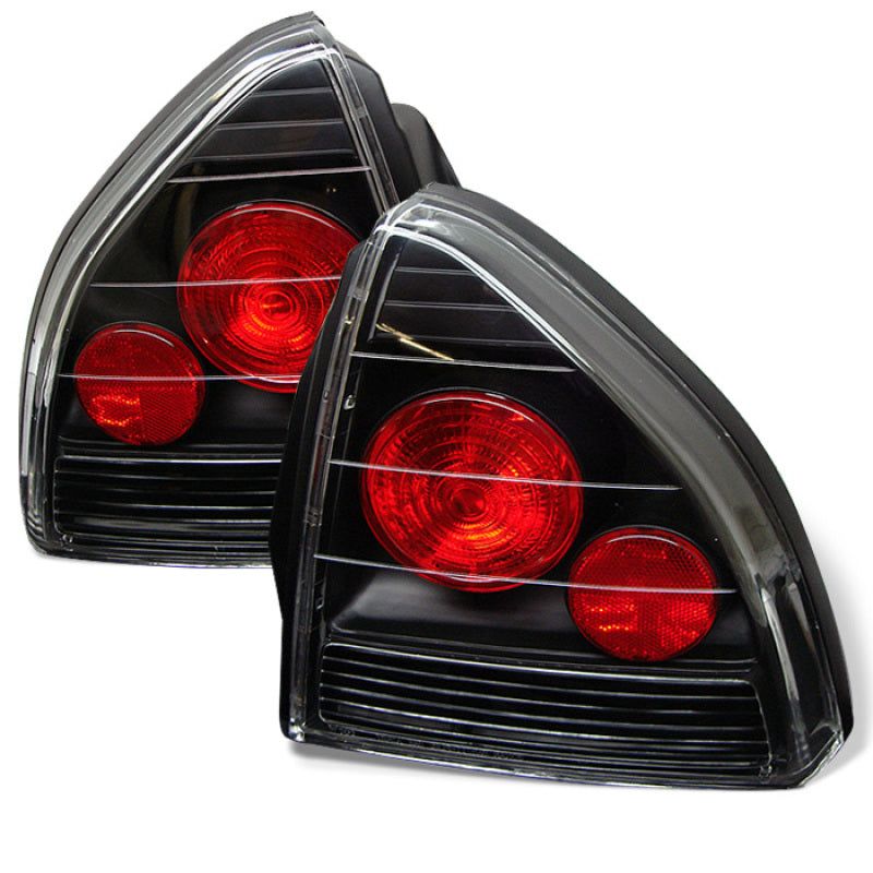 Spyder Honda Prelude 92-96 Euro Style Tail Lights Black ALT-YD-HP92-BK-Tail Lights-SPYDER-SPY5005229-SMINKpower Performance Parts