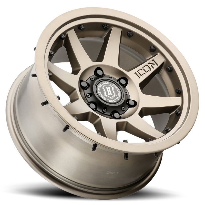 ICON Rebound Pro 17x8.5 5x5 -6mm Offset 4.5in BS 71.5mm Bore Bronze Wheel-tuningsupply.com