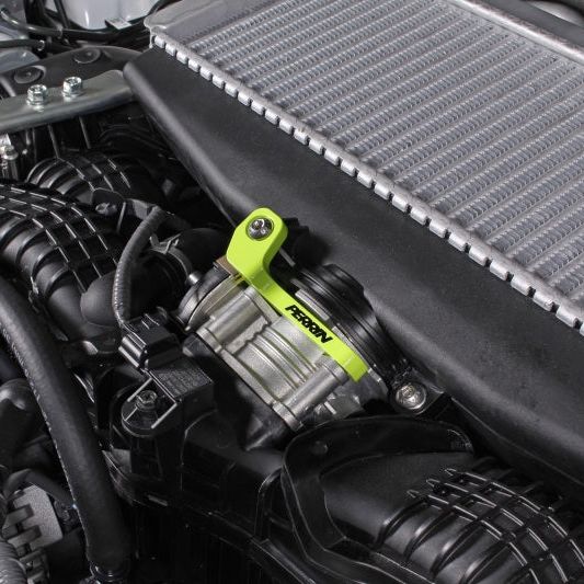 Perrin 2022+ Subaru WRX/19-23 Ascent/Legacy/Outback Top Mount Intercooler Bracket - Neon Yellow-tuningsupply.com