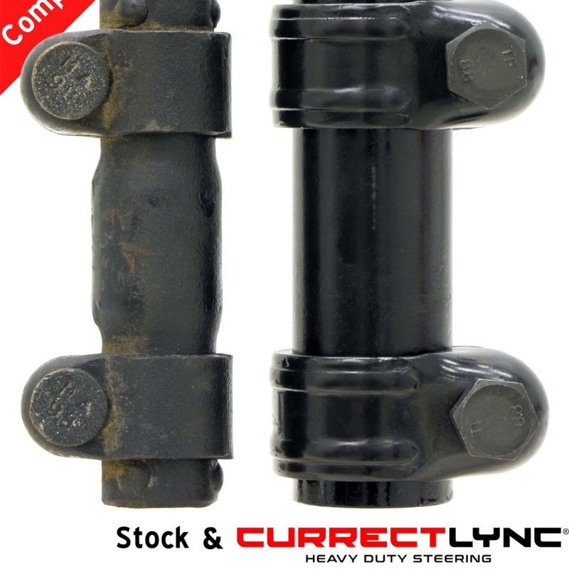 RockJock TJ/LJ/XJ/MJ Currectlync Steering System Bolt-On w/ 1 1/4in Dia. Tie Rod/Forged Drag Link - SMINKpower Performance Parts ROKCE-9701 RockJock