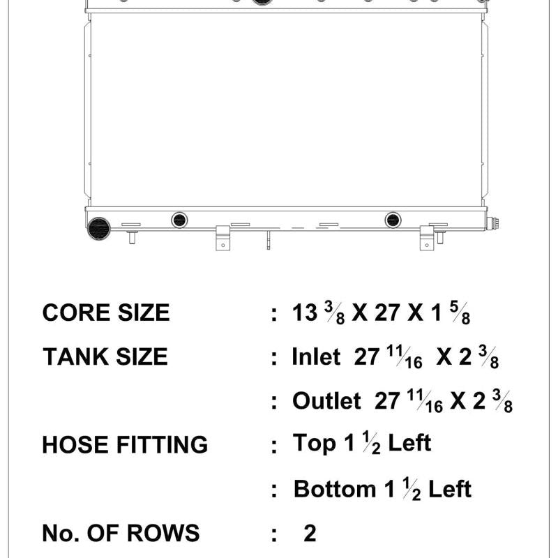 CSF 02-07 Subaru WRX/STI Radiator w/Built-In Oil Cooler/Filler Neck-tuningsupply.com