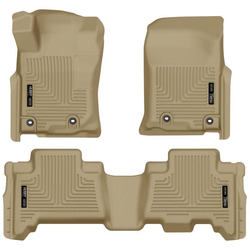 Husky Liners 2013 Toyota 4Runner WeatherBeater Tan Front & 2nd Seat Floor Liners-tuningsupply.com