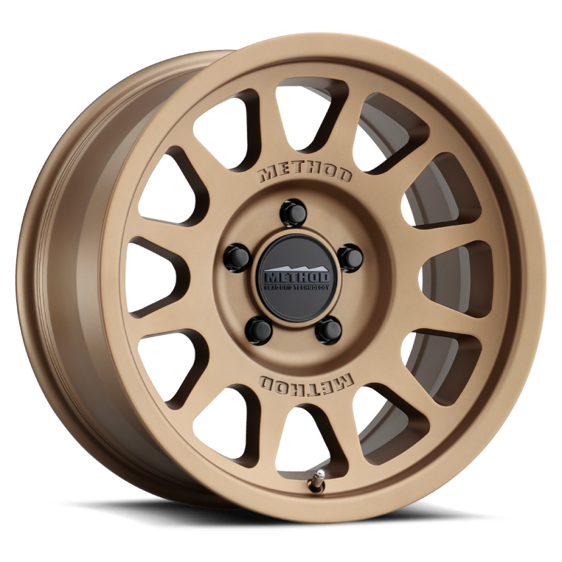 Method MR703 17x8.5 0mm Offset 5x5 71.5mm CB Method Bronze Wheel-tuningsupply.com