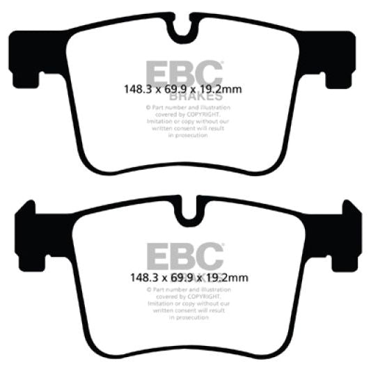 EBC 11+ BMW X3 2.0 Turbo (F25) Ultimax2 Front Brake Pads-tuningsupply.com