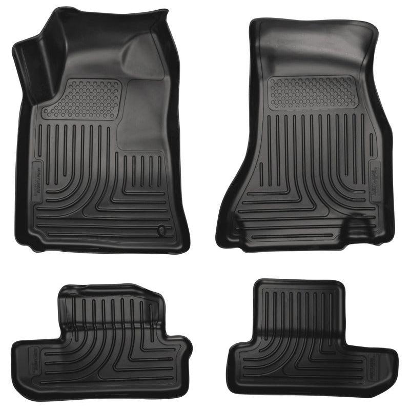 Husky Liners 08-12 Dodge Challenger WeatherBeater Combo Black Floor Liners-tuningsupply.com