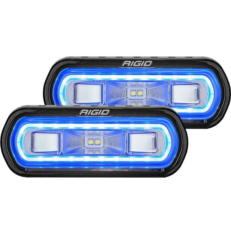 Rigid Industries SR-L Series Surface Mount LED Spreader Pair w/ Blue Halo - Universal - SMINKpower Performance Parts RIG53121 Rigid Industries